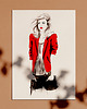 grafiki i ilustracje Red Jacket print A3