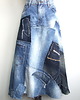 spódnice maxi Patchworkowa spódnica jeans r.