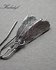 kolczyki wire wrapping Piórka vol. 2
