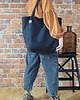 torby na ramię Lazy bag Bukka czarna nubuk wodoodporna