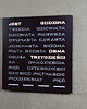 zegary Word Clock - duży zegar słowny BRĄZOWY