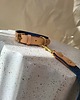 smycze i obroże dla psów i kotów Obroża Łączona Royal Blue / Nude Leather 2 cm