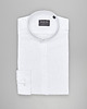 koszule męskie Koszula limido ze stójką 00556 długi rękaw biały slim fit
