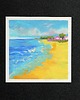 obrazy Słoneczne wybrzeże obraz pastela olejna 15x15 cm