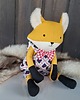 misie i maskotki LIS lisek 44cm  lalka kolekcjonerska z personalizacją haft