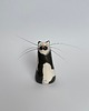 figurki i rzeźby Ceramiczny kot na kocie wąsy wibrysy
