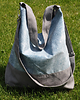 torby na ramię TORBA hobo XXL - A'LA JEANS (TKANINA DRUKOWANA)