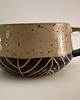 kubki Ceramiczny kubek na kawę, sgraffito, espresso