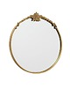 lustra stojące i wiszące Lustro w Metalowej Ramie Okrągłe Gold Deco