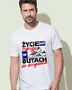 t-shirty męskie Koszulka  Życie jest lepsze w butach do biegania