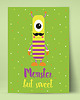 obrazy i plakaty do pokoju dziecięcego Obrazek dla dziecka - Sweet monster - A4
