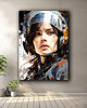 plakaty Portret kosmonautki - Plakat - Druk - Astronauta, Abstrakcja, Loft #5