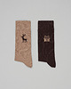 skarpetki męskie Skarpety christmas 2-pack beżowe brązowe 40-45
