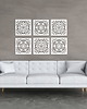 dekoracje - na ścianę 3D DEKORACYJNY PANELE AŻUROWE, ZESTAW 6 DEKORÓW, AZULEJOS, DEKORACJA ŚCIENNA,