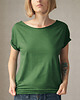 t-shirt damskie Butelkowy Zgaszony Oversize Bez Nadruku