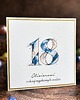 kartki scrapbooking Ręcznie robiona kartka na 18. urodziny - Kolekcja BE HAPPY!