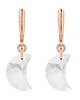 kolczyki swarovski Kolczyki z różowego złota z księżycami SWAROVSKI CRYSTAL