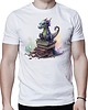 t-shirty męskie Koszulka smok książki fantasy