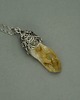 wisiory Wisiorek Talizman surowy cytryn wire wrapping