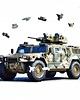 puzzle dla dzieci PUZZLE DREWNIANE MILITARNE 170 elementów JEEP HUMMER L