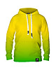 bluzy męskie Męska Bluza z kapturem DR.CROW Ombre Yellow Green