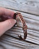 bransoletki wire wrapping Bransoletka miedziana Splot Harmonii