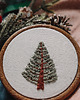 dekoracje świąteczne Ręcznie haftowana choinka ozdoba na święta