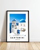 plakaty PLAKAT travel poster Santorini Grecja zdjęcie personalizacja prezent