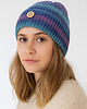 czapki damskie Kolorowa czapka przejściowa prążkowana beanie cienka 100% bawełna