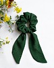 gumki do włosów Scrunchie/frotka Bow Butelkowa zieleń