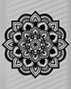 dekoracje - na ścianę AŻUROWY PANEL DEKORACYJNY, MANDALA, KWIAT, DEKORACJA ŚCIENNA 3D, ORNAMENT, 60