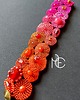bransoletki z kamieni naturalnych Bransoleta fuksja pomarańczowa