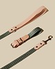 smycze i obroże dla psów i kotów Smycz miejska Green Pepit / Nude Leather