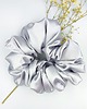 gumki do włosów Scrunchie satyna silver
