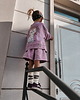 shorty dla dziewczynki Spodenki vintage lilac