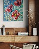 obrazy Giclee "Maki na niebieskim tle"