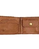 portfele damskie Jasno-brązowy portfel na bilon ręcznie uszyty ze skóry garbowanej roślinnie.