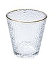 szklanki i kieliszki Szklanka 12 szt. Komplet Szklanek ze Złotym Brzegiem Oro 300 ml