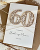 kartki scrapbooking Wyjątkowa personalizowana kartka ręcznie robiona na 60 urodziny
