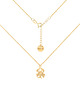 chokery Pozłacany choker pancerka ze znakiem zodiaku Rak