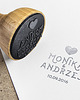stemple ślubne Stempel ślubny 40mm personalizowany, serce