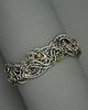bransoletki wire wrapping Bransoleta szeroka kolorowe turmaliny wire wrapping stal chirurgiczna