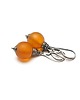 kolczyki srebrne Kolczyki srebrne Amber ball 