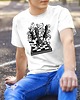 t-shirty męskie Koszulka  biała męska z nadrukiem Szachy