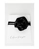 chokery Czarny choker z jedwabiu