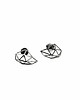 kolczyki srebrne Kolczyki srebrne 3D OXIDIZED Silver Studs - New Geometry