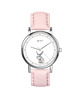 zegarki damskie Zegarek  mały - Zajączek - skórzany, pudrowy róż