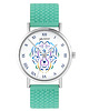 zegarki unisex Kolekcja Starlight - Lew - silikonowy, turkus