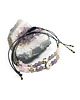 bransoletki z kamieni naturalnych Jaspis dalmatyńczyk, kwarc dymny, ametyst, różowy agat i hematyt bransoletka