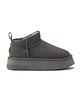 botki damskie Cosy Ultra Short Platform szare